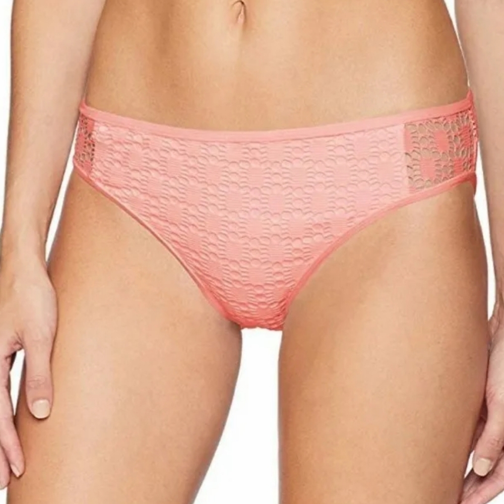 Kenneth Cole Reaction Lacy Days Crochet Eyelet Beach Boho Hipster Bikini Bottom
